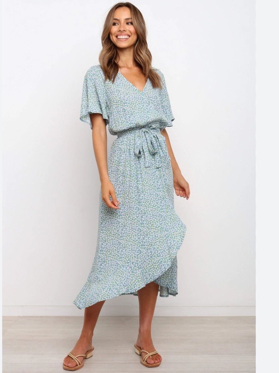 Petal & Pup Dresses & Skirts - Petal & Pup - Issie Dress wrap floral midi dress